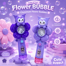 Load image into Gallery viewer, Kuromi Flower Bubble Fan (Battery Operated)
