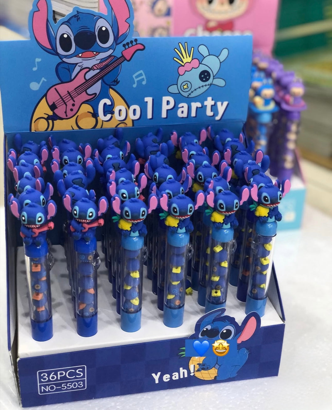 Stitch Cool Party Blue Gel Pen
