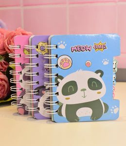 Meow Panda Mini Notebook