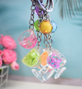 Mini Fruit Glass Keychain