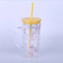 Load image into Gallery viewer, Unicorn Jar Sipper Glass
