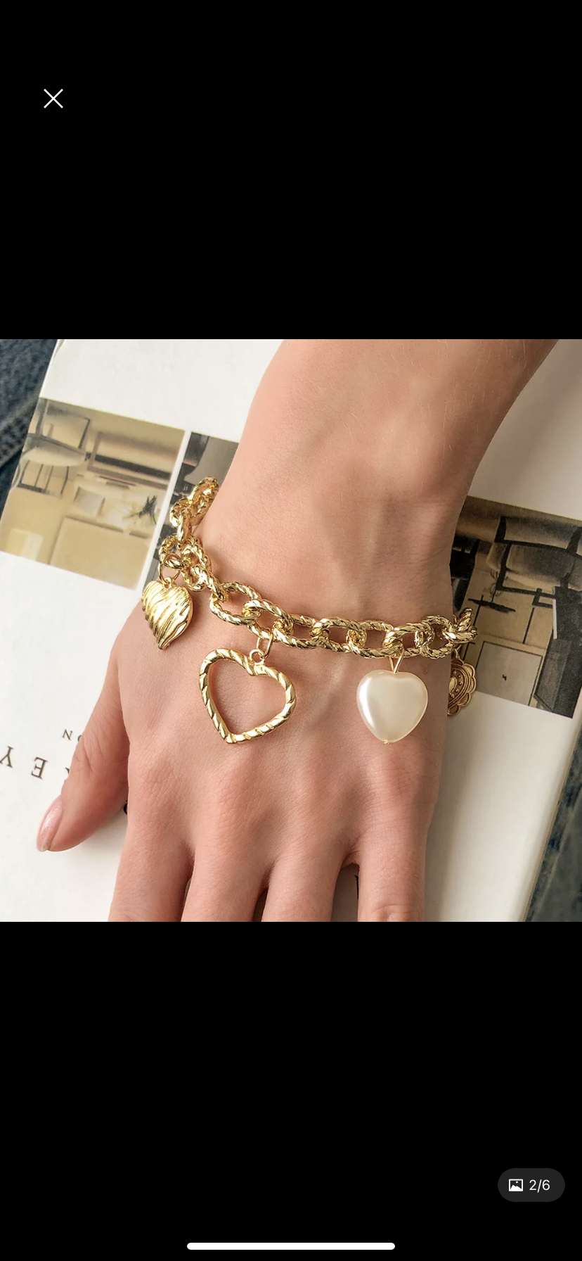 Charm Paperclip Chain Bracelet in Gold | Uncommon James