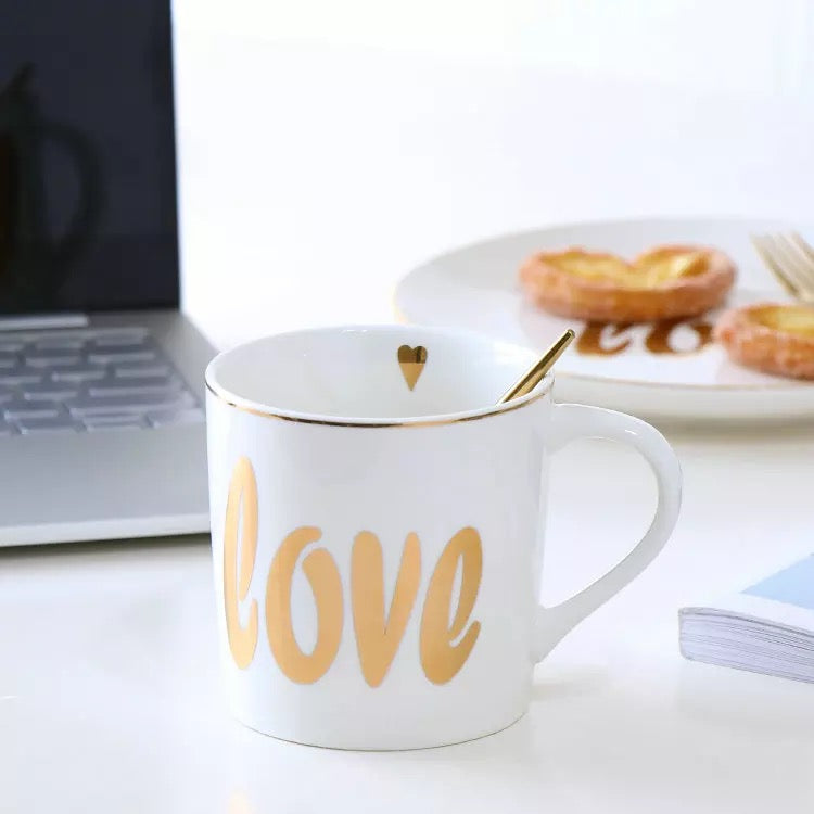 Golden Love Coffee Mug