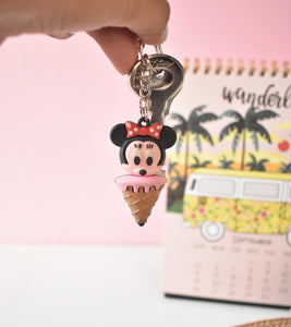 Minnie Mouse Ice cream Keychain