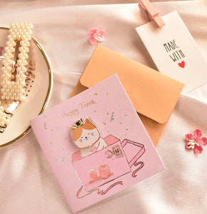 Kitty Mini Greeting Card