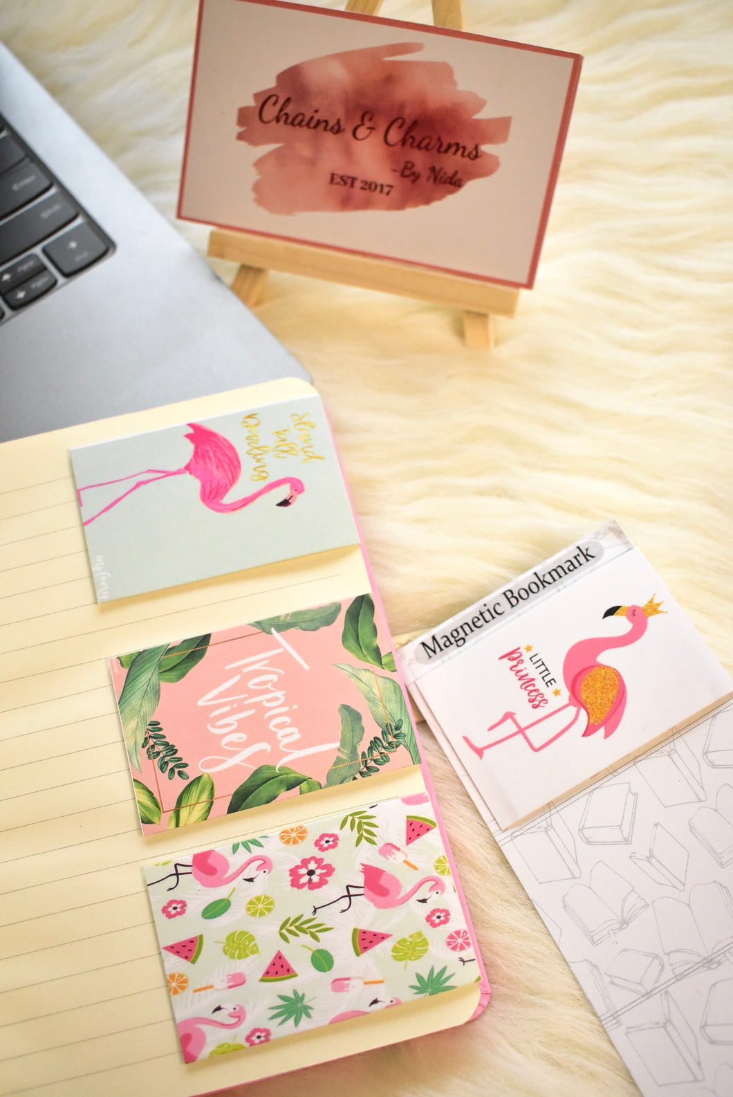 Flamingo Magnetic Bookmark