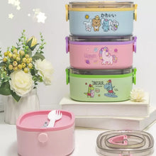 Load image into Gallery viewer, Unicorn Stainless Steel Thermal Lunch Box
