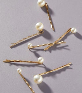 Goldy Pearl Bobby Pins (set of 2)