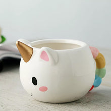 Load image into Gallery viewer, 3D Unicorn Golden Horn Coffee Mug

