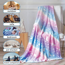 Load image into Gallery viewer, Unicorn Magic Blanket (Glow in the Dark)

