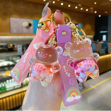 Load image into Gallery viewer, Crystal Teddy Bear Keychain
