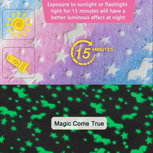 Load image into Gallery viewer, Unicorn Magic Blanket (Glow in the Dark)
