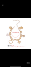 Load image into Gallery viewer, Chunky Heart Charm Bracelet
